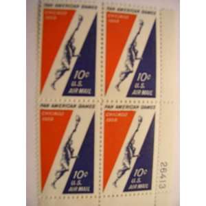  US Postage Stamps, 1959, Pan American Games, S# C56, Plate 