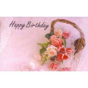  50 Memo/Enclosure/Floral/Gift Cards   Happy Birthday 