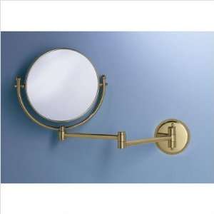   Magnifying 8 Swinging Wall Mirror in Polished Brass   1423 Beauty