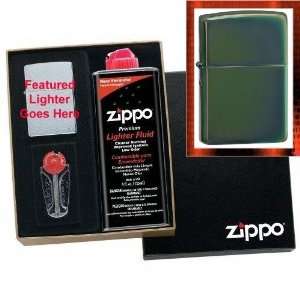  Chameleon Chrome Zippo Lighter Gift Set
