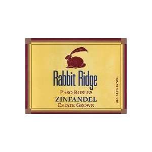  Rabbit Ridge Zinfandel Paso Robles 2010 750ML: Grocery 