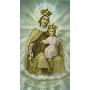  Our Lady of Mt. Carmel Prayer Card 