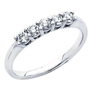   Women Cut Wedding Anniversary Ring Band (0.44 CTW., G H Color, SI1 2