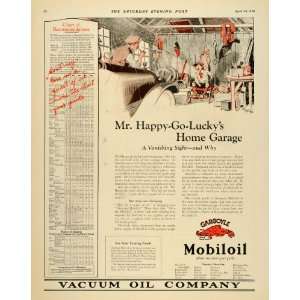  1924 Ad Vacuum Oil Company Mobiloil Gargoyle Garage 