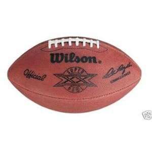  Super Bowl 20 XX Wilson Official NFL Game Football: Sports 