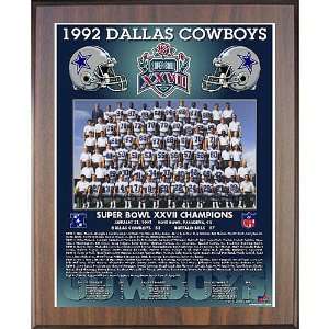  Healy Dallas Cowboys Super Bowl Xxvii Champions 11X13 Team 
