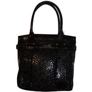 Womens Calvin Klein Tote Python Black Handbag