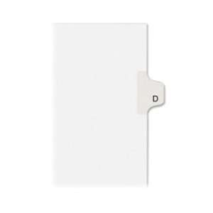  Avery Individual Legal Tab Divider   White   AVE82166 
