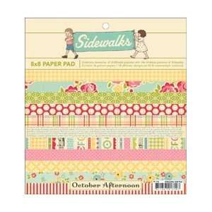  Afternoon Sidewalk Paper Pad 8X8 36 Sheets 2 Each Of 18 Designs 