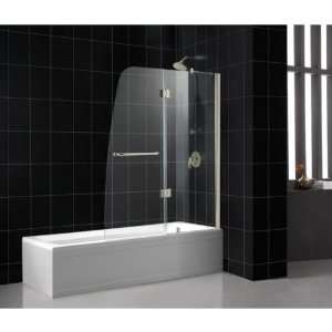  DreamLine AQUA 48 x 58 Clear Glass Bathtub DoorBrushed 