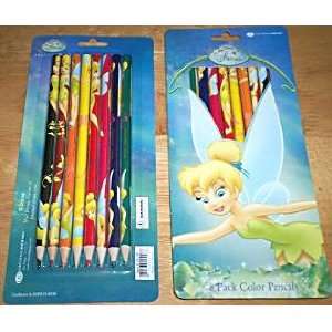    Disney Fairies Tinkerbell 8 Pack Color Pencils: Kitchen & Dining