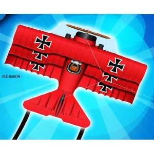    37 Inch Red Baron Flying Aces Poly Airplane Kite: Toys & Games