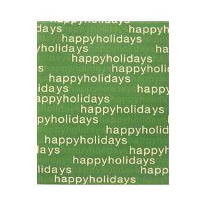  Happy Holidays Green with Text Printed Paper Office 