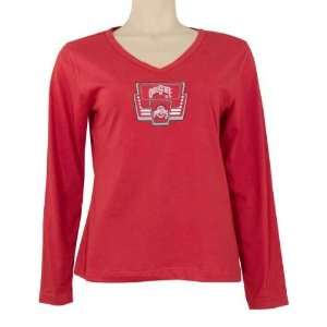   Ohio State Buckeyes Womens Marquee Long Sleeve Top: Sports & Outdoors