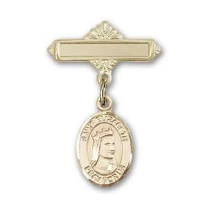  St. Elizabeth of Hungary Charm and Polished Badge Pin St. Elizabeth 