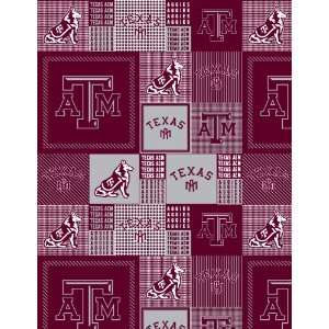  College University of Texas A&M Aggies Print Fleece Fabric 