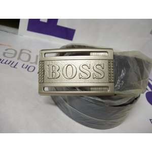   BELT BUCKLE WITH LEATHER BELT/STRAP By BOSS