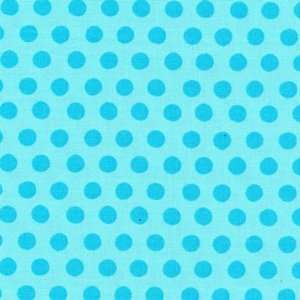  Calypso quilt fabric by Maywood Studios, turquoise dotted 