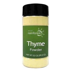  Sylvias Rainforest Thyme Powder, 3.5 Ounce Bottle Health 