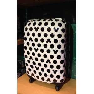   Mickey Mouse Medium White with Dots Suitcase Luggage 