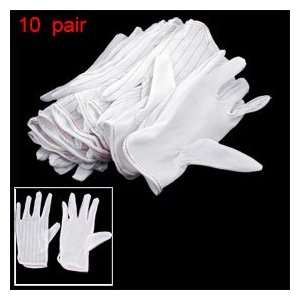   Black Stripe White Anti slip Anti Static Gloves XS: Home Improvement