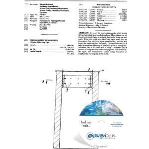    NEW Patent CD for STEEL CASTING MOLD INSERT 