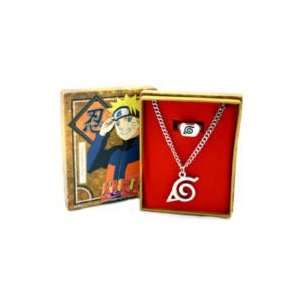  Naruto Leaf Village Necklace and Ring Set: Toys & Games