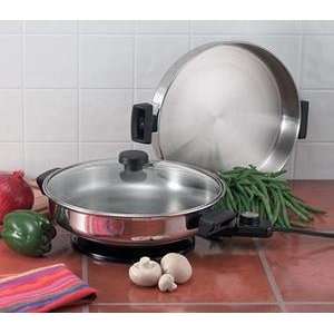  Stainless Steel Electric Skillet: Kitchen & Dining