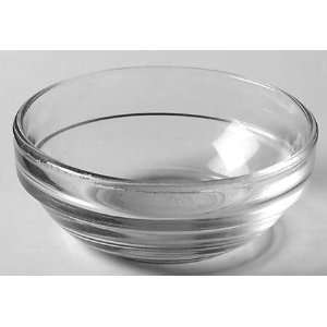  Duralex Lys (Wide Band) 2 Nesting Bowl, Crystal Tableware 