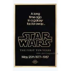  Star Wars 10th Anniversary Poster Movie B 27x40