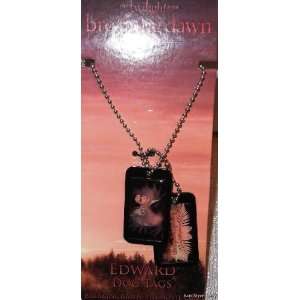  TWILIGHT Breaking Dawn EDWARD Metal Necklace DOG TAGS 