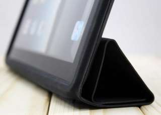 black iPad 2 Magnetic Leather Smart Cover W/ Back Case  