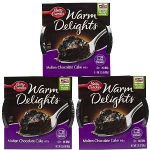 Betty Crocker Molten Chocolate Cake Mix, 3.35 oz, 3 pk  