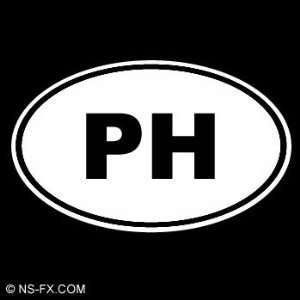 PH   Philippines   Country Code Vinyl Decal Sticker  Vinyl Color 