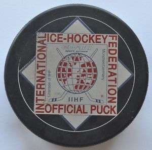Germany Vintage Unused Official IIHF Hockey Puck  
