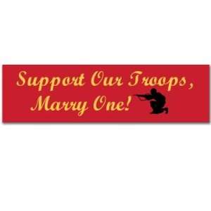  Support Our Troops Custom Customized Bumper Sticker 