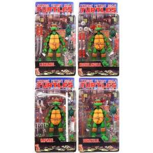   NECA Comic Style Set of all 4 Turtle Action Figures: Toys & Games