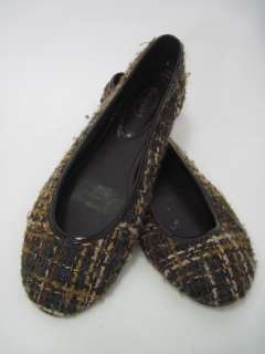 SCOOP NYC Brown Knit Flats Shoes Sz 9  