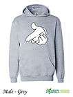 DRAKE MICKEY MOUSE HANDS YMCMB YOLO Hoodie S 2XL FREE P&P   grey