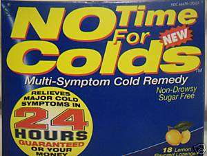 NO TIME FOR COLDS HOMEOPATHIC MULTI SYMPTOM LEMON TABS  