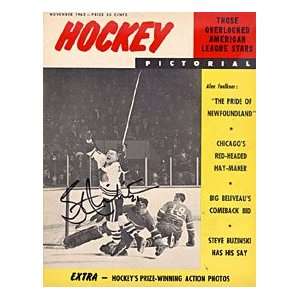  Stan Mikita Autographed / Signed Hockey Pictorial Magazine 