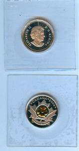 2004 CANADA 25 CENTS ANNUAL REPORT GOLD POPPY PROOF  