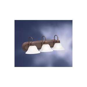   5377OB Curves Three Light Wall Sconce in Old Brick
