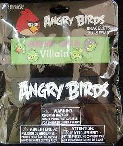 Angry Birds Chillin Like a Villain Rubber Wristband Bracelets   2 pk 