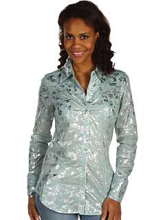 Roper Tropical Breeze Silver Allover Floral Print at 