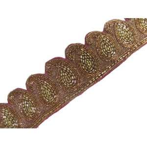   Paisley Shape Metallic Gold Bullion Ribbon Trim Arts, Crafts & Sewing