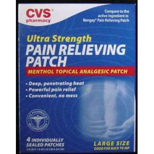  Ultra Strength Pain Relieving Patch Sz Lg Qty 4: Health 