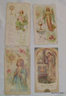 29  LOT OF ART NOUVEAU HOLY CARDS w/ ANGELS 1907/1910. MORE IN MY 