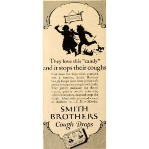  1927 Ad Smith Brothers Menthol Cough Drops for Children 