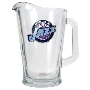  Utah Jazz NBA 60oz Glass Pitcher   Primary Logo: Sports 